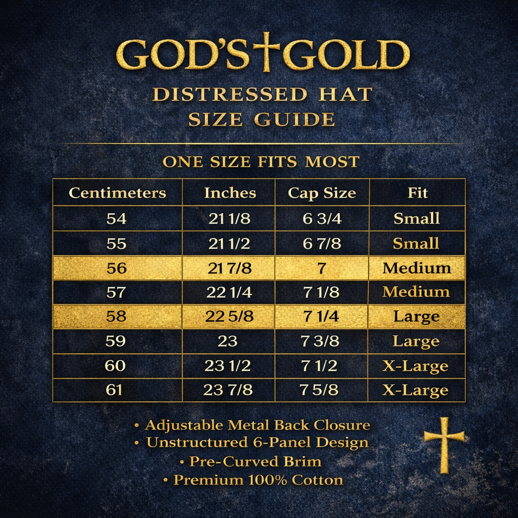 God’s Gold Distressed Dad Hat
