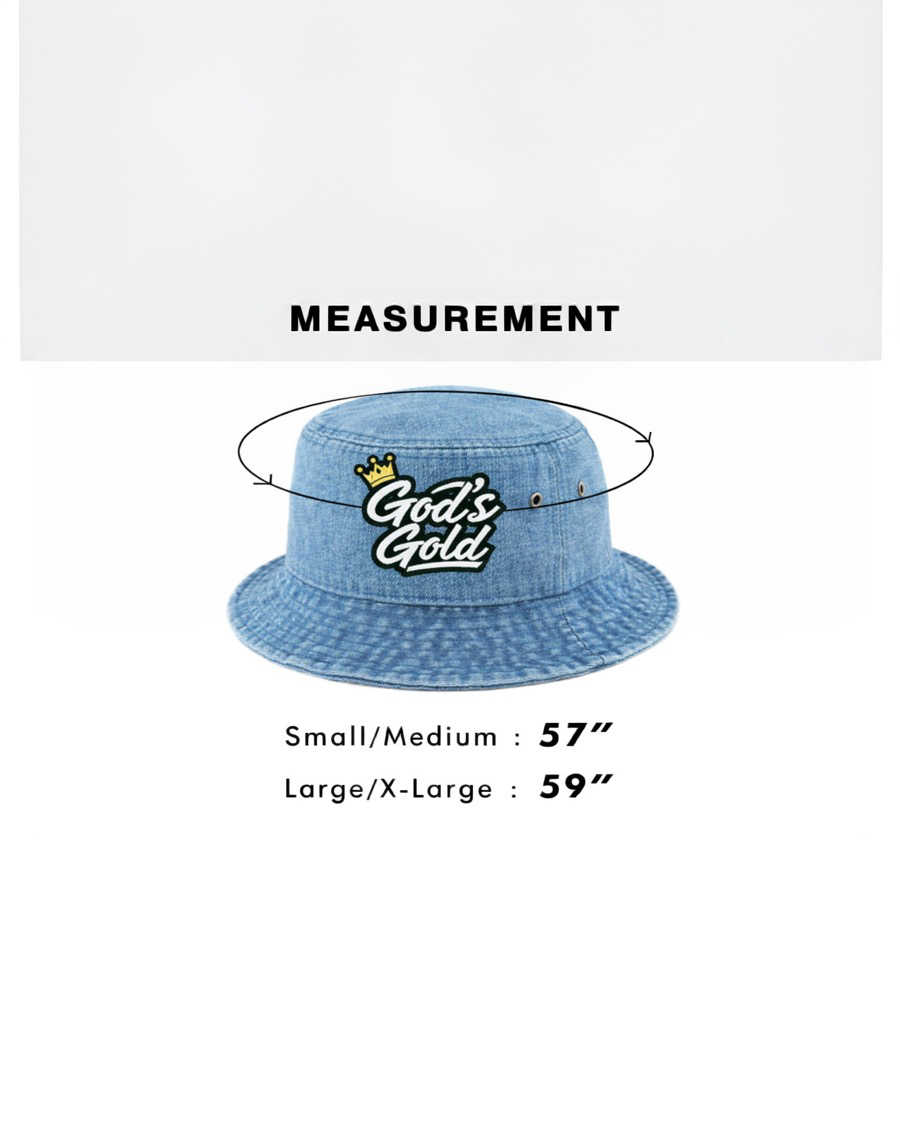 Embroidery God's Gold Camouflage Bucket Hat