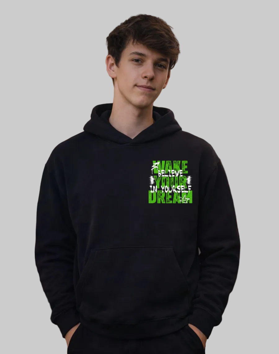 Believe in Yourself, Wake Your Dream Heavyweight Pullover Hoodie