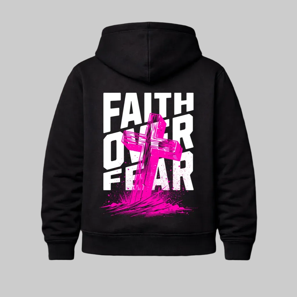 Faith Over Fear Heavyweight Pullover Hoodie