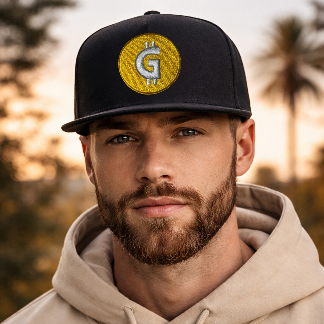 God’s Gold Embroidered Crest Snapback Hat