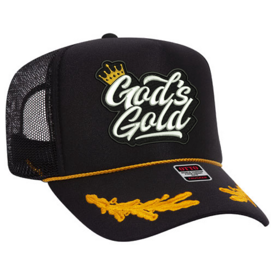 God's Gold High Crown Trucker Hat