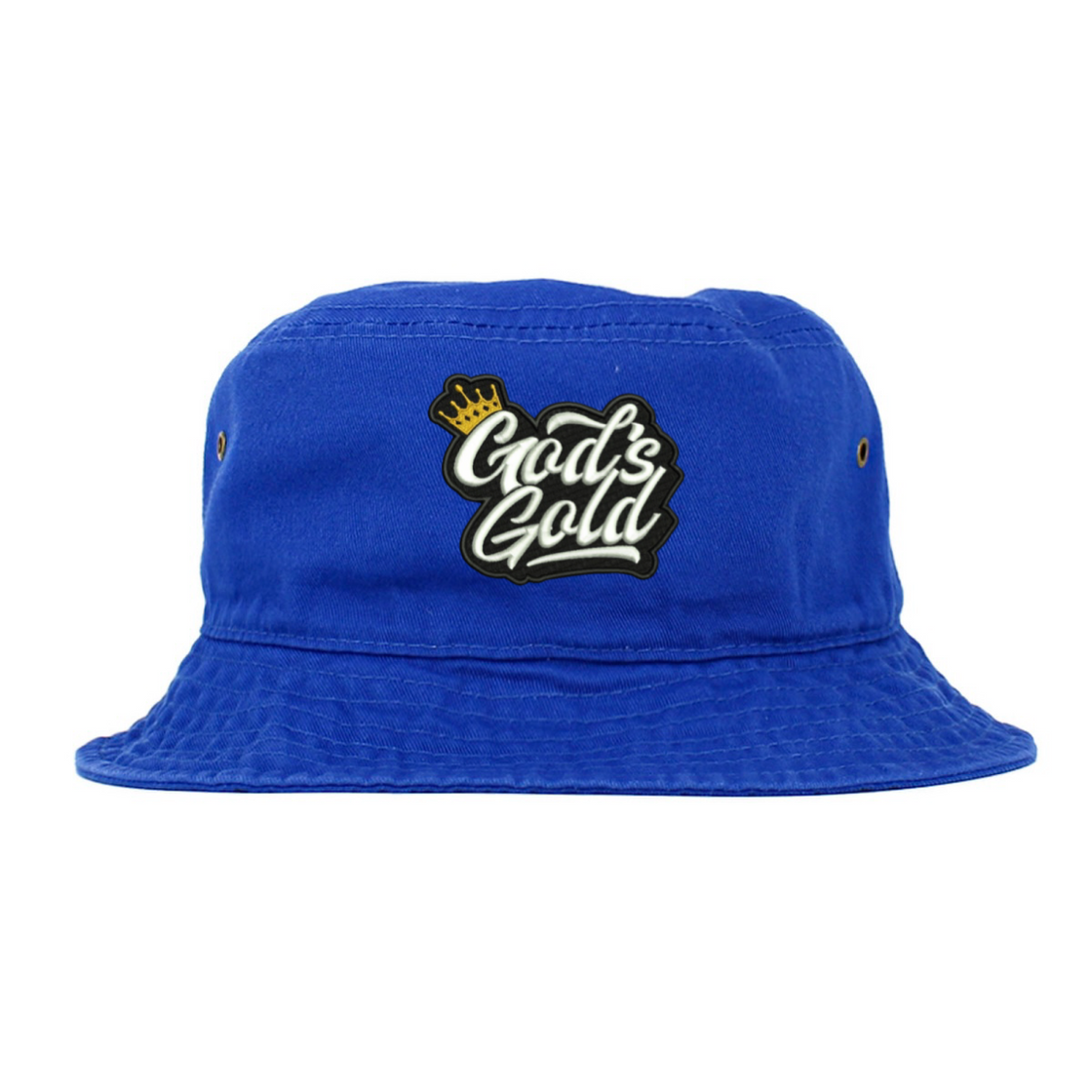 Bucket God's Gold Blue Bucket Hat