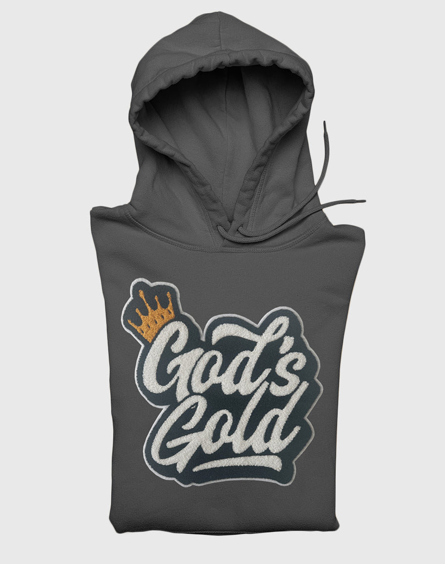 God's Gold Chenille Grey Hoodie