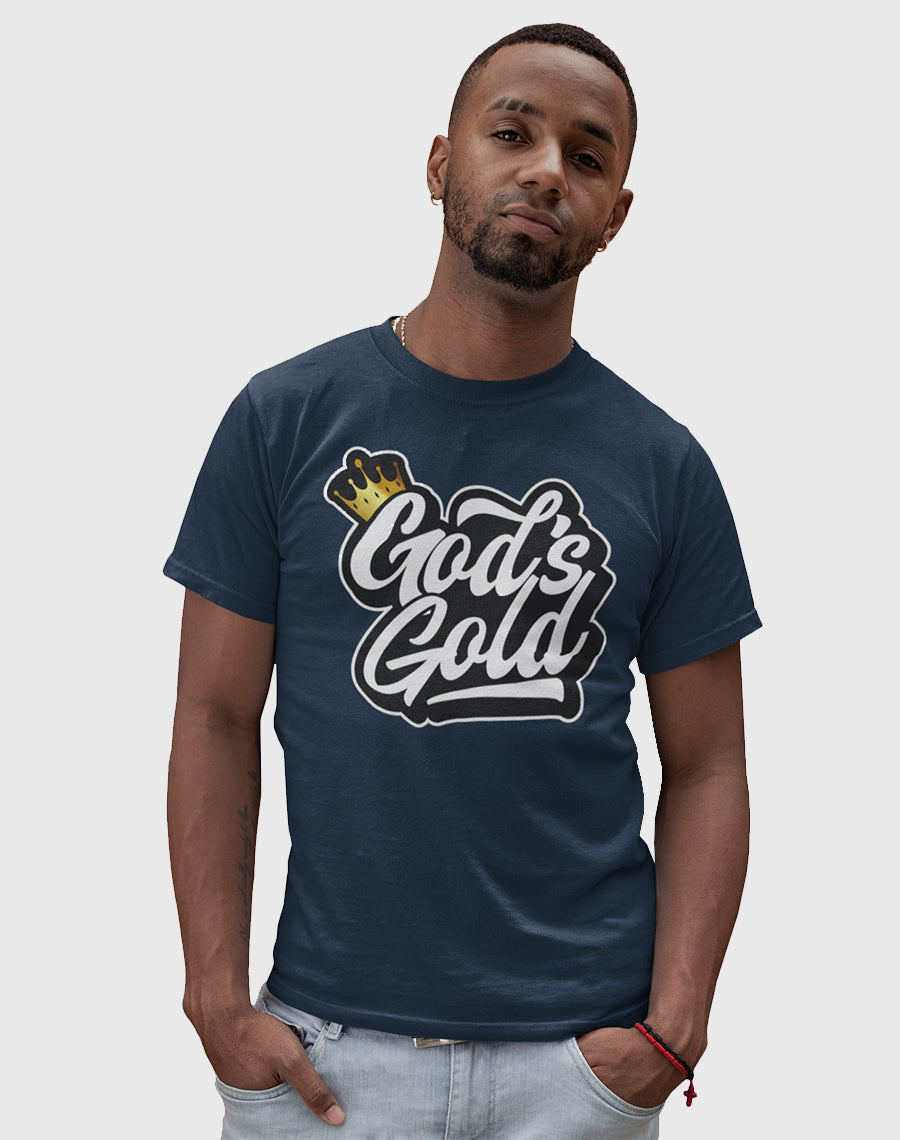 God's Gold Navy T-Shirt