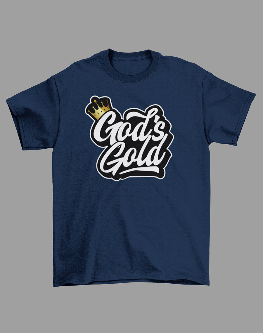 God's Gold Navy T-Shirt